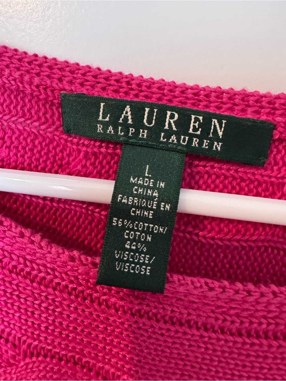 Lauren Ralph Lauren sweater color pink size l - Picture 5 of 6